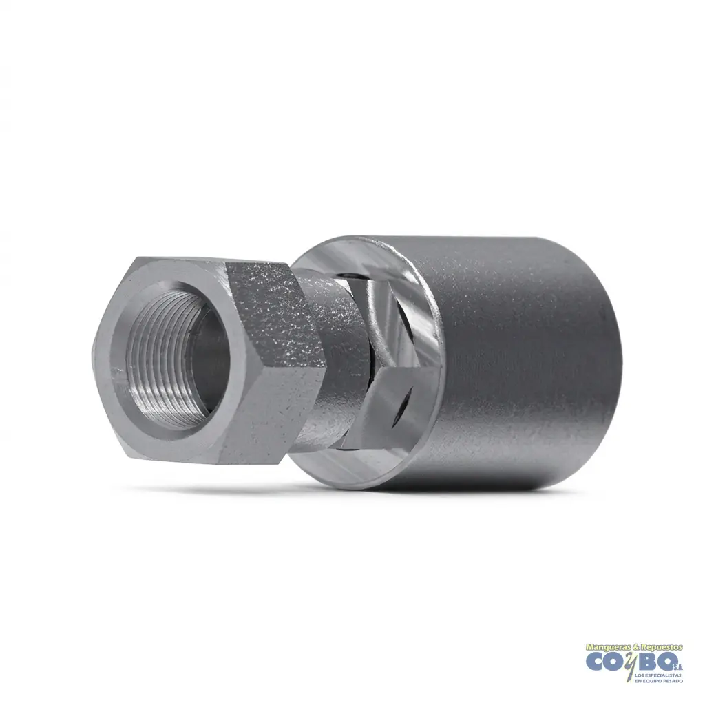 AC HEMBRA JIC 3/8 RECTO A MANG PS330 - Imagen 1