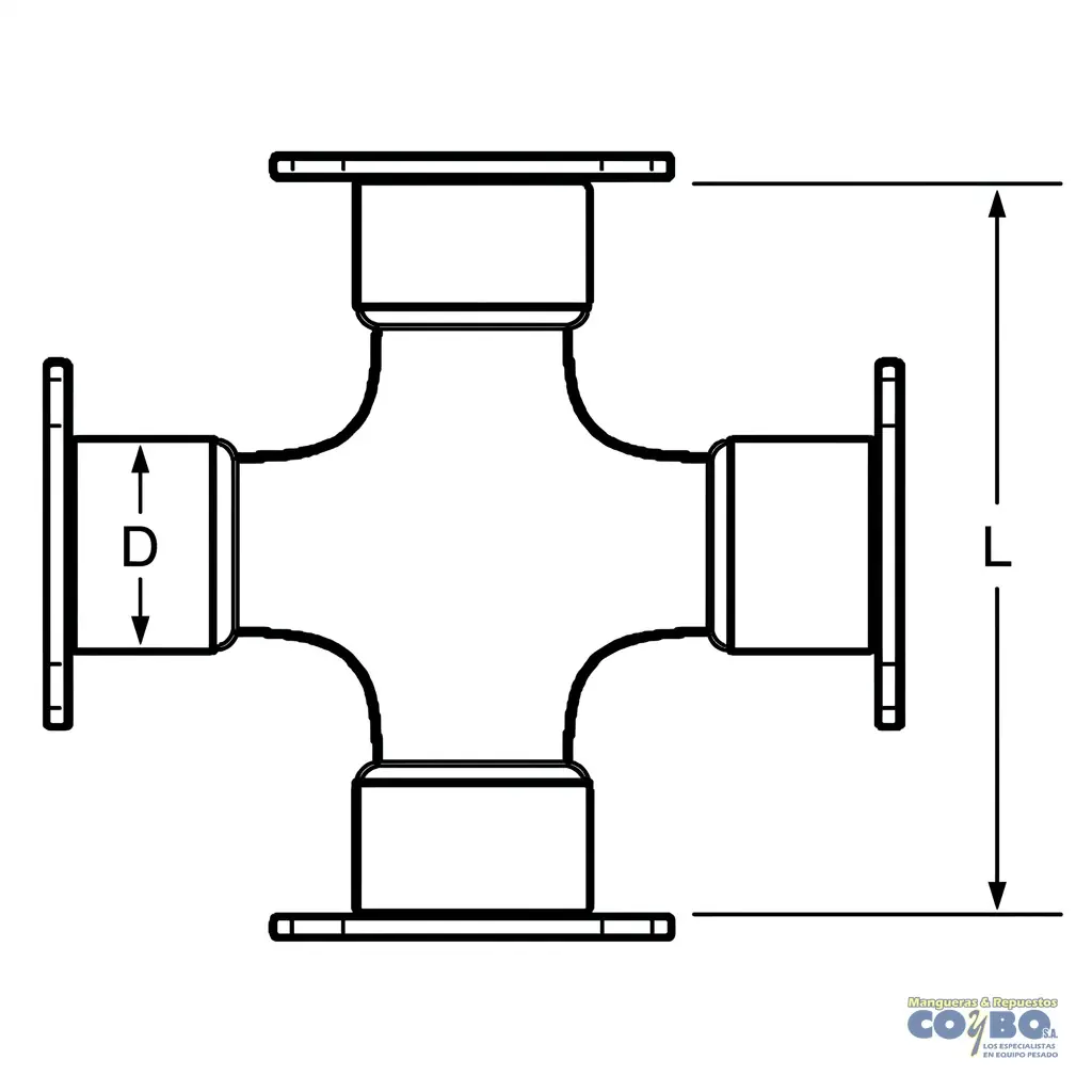 UNION BARRA D=1-15/16 L=6-3/32  6 PULG. - Miniatura 2