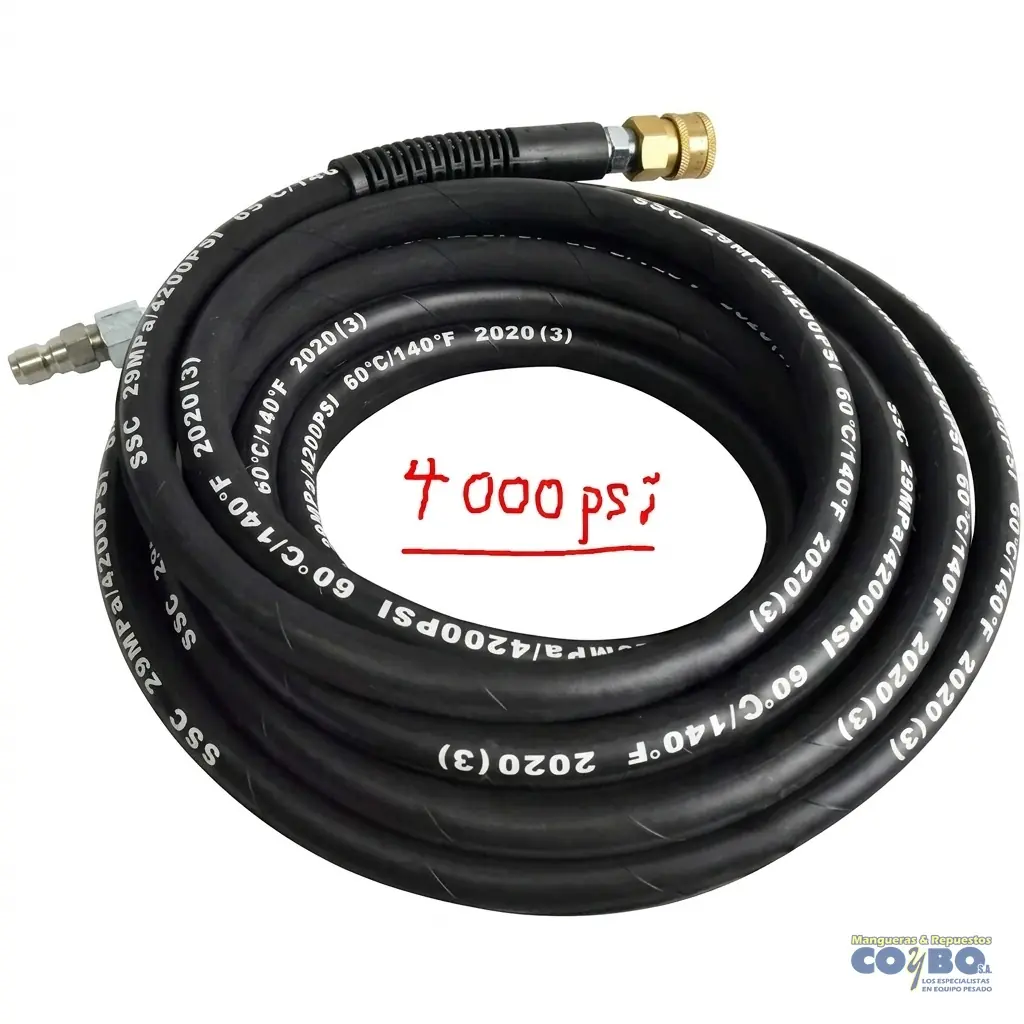 MANG HIDROLAVADO 3/8 X 50FT ACOP RAPIDOS - Imagen 1
