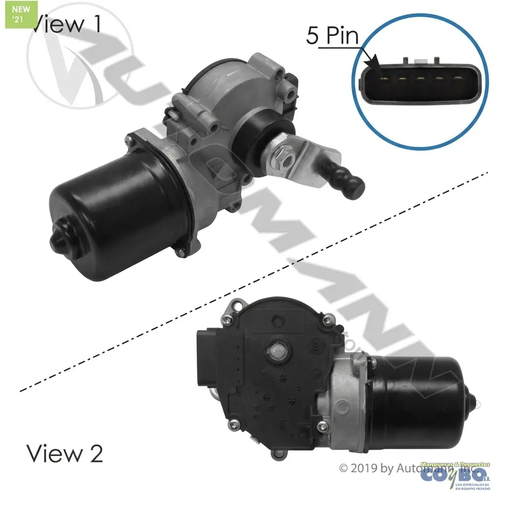 MOTOR ESCOBILLAS KW 680 880 PET 579 - Imagen 1