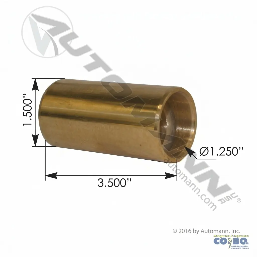 BUJE RESORTE BRONCE 11/4X1.5X3.5 - Miniatura 2