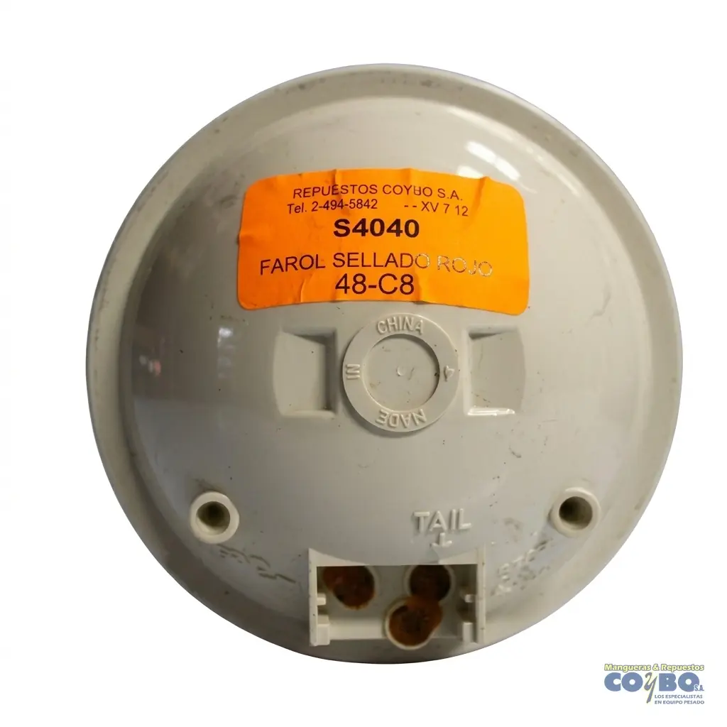 FAROL 4" ROJO DESECHABLE 12V - Miniatura 2