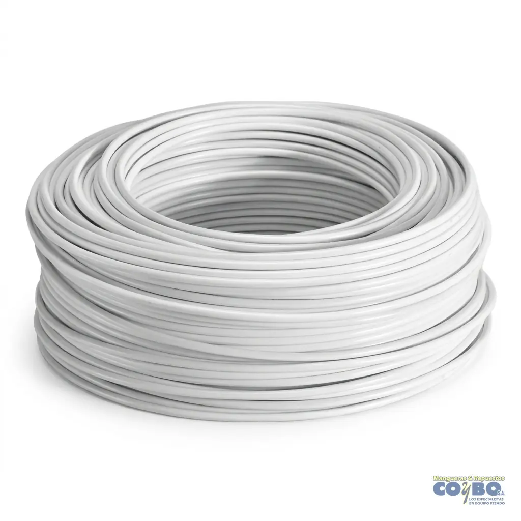 CABLE AUTOMOTRIZ  ALT #10 BLANCO X METRO - Imagen 1