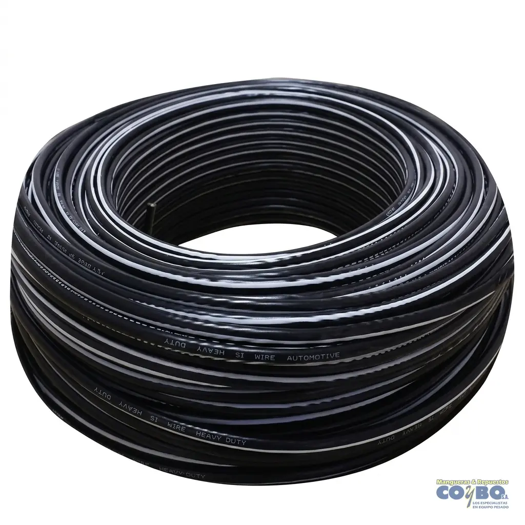 CABLE AUTOMOTRIZ  ALT #12 NEGRO X METRO - Imagen 1
