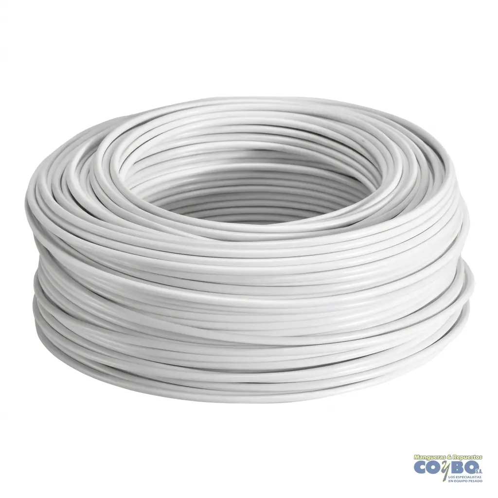 CABLE AUTOMOTRIZ  ALT #14 BLANCO X METRO - Imagen 1