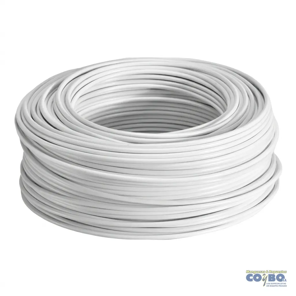 CABLE AUTOMOTRIZ  ALT #16 BLANCO X METRO - Imagen 1