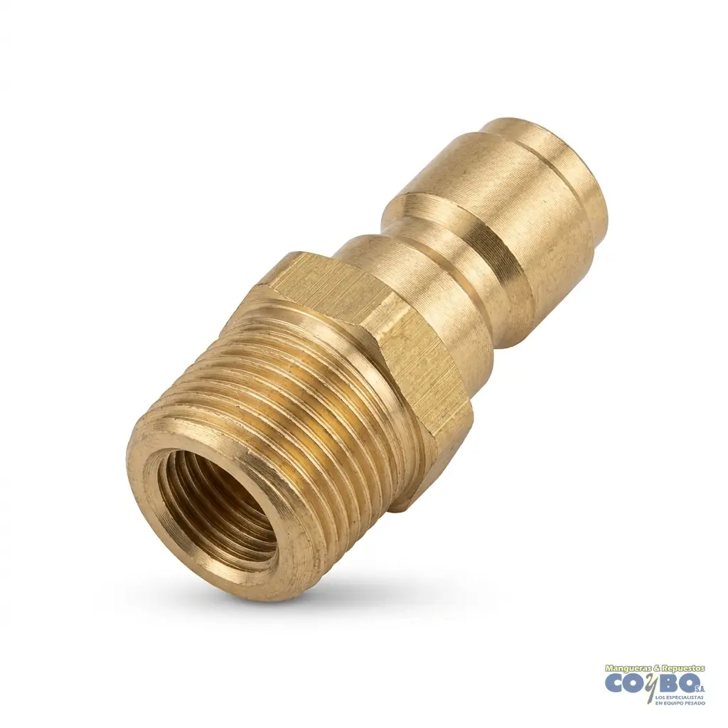 CONEC M RAPIDO P/ AGUA 3/8 A M NPT 3/8 - Imagen 1