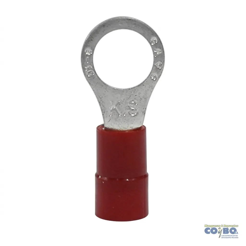 TERMINAL 3/8 OJO CABLE SAE4 - Imagen 1