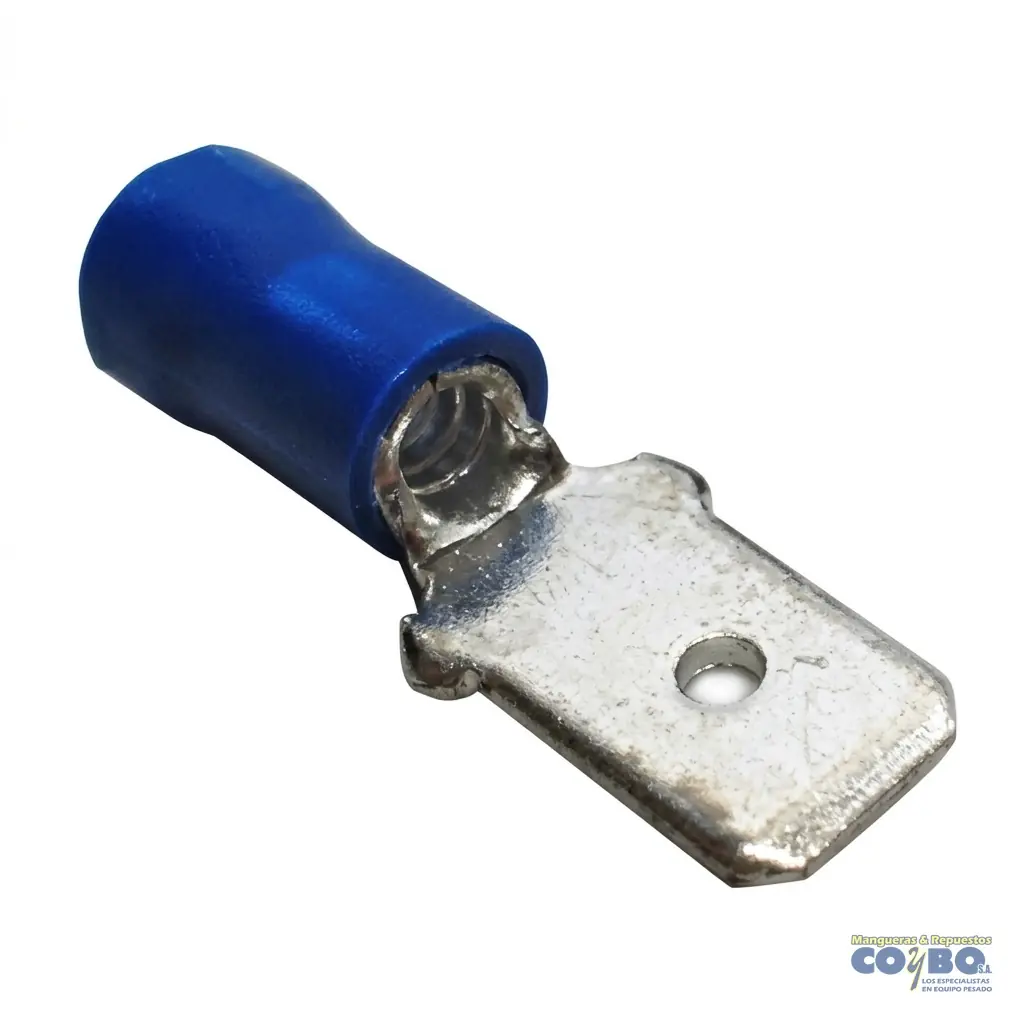 TERMINAL PLANO MACHO FORRO AZUL 1X5 - Imagen 1