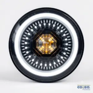 FAROL DE LUJO 7"  REDONDO LUZ AL/BA DRL