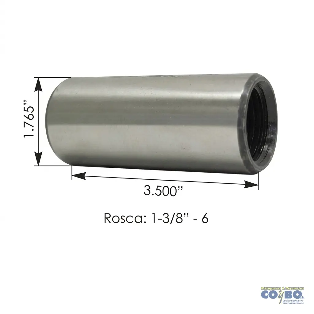 BUJE RESORTE ROSCA MACK13/8X1-13/16X31/2 - Miniatura 2