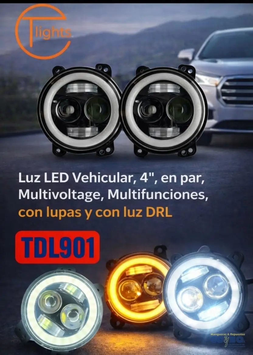 HALOGENO REDONDO 4" LED MULT C/LUPAS PAR - Imagen 1