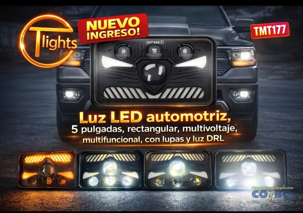 HALOGENO RECT 5" LED MULT C/LUPA UNID - Imagen 1