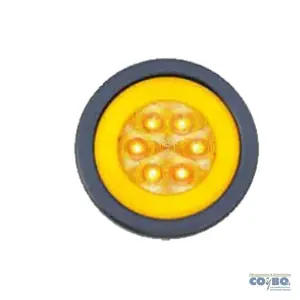 FAROL REDONDO COMPLETO 4" 21 LEDS AMBAR - Imagen 1