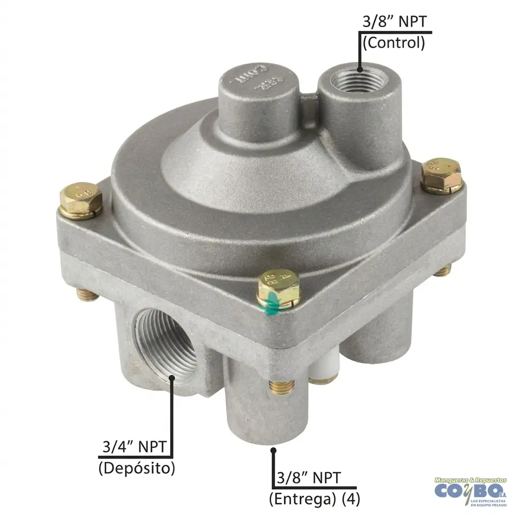 VALVULA RELAY 4.0 PSI VERTICAL - Imagen 1