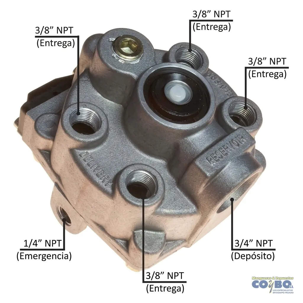 VÁLVULA DE EMERGENCIA DE RELÉ 3 PSI - Imagen 1